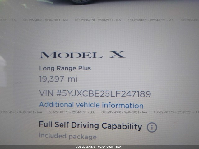 2020 Tesla Model X Long Range Electric